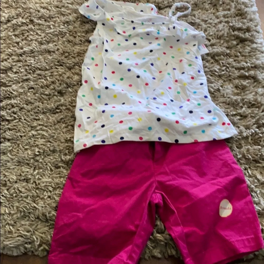 NWT girls size 7/8 top and shorts faded glory
